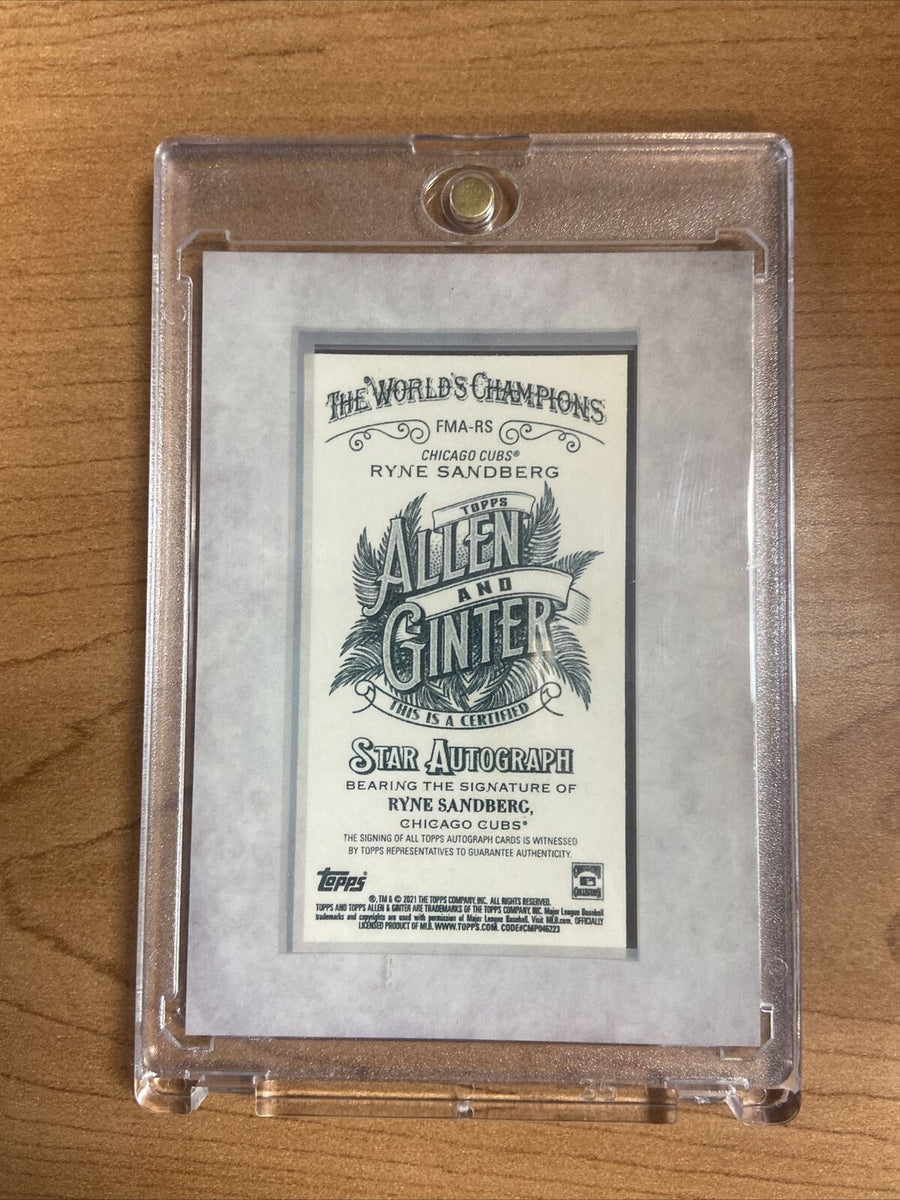 特価商品  Topps 2021 Allen Silver Framed Mini Sandberg Ryne Ginter & 洋書