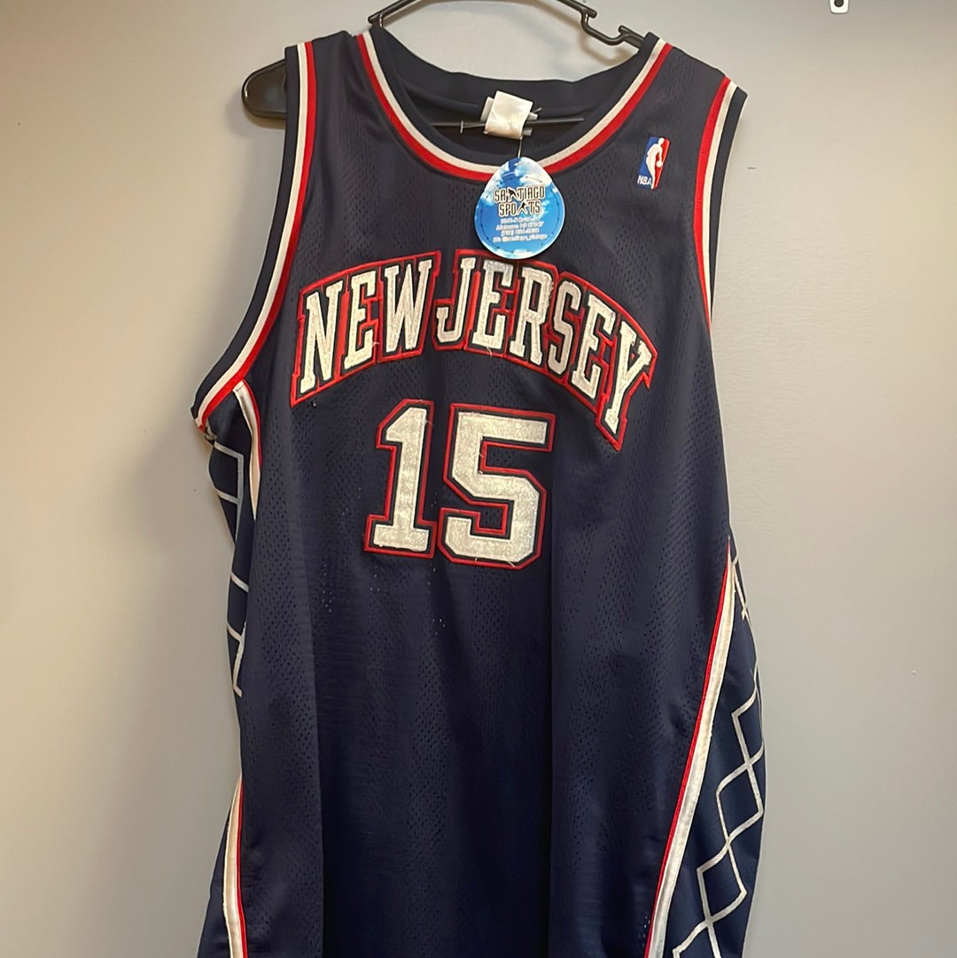 Vintage Reebok Vince Carter New Jersey Nets NBA Basketball Jersey