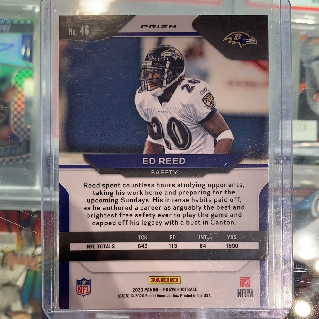 Ed Reed 2020 Panini Prizm Checkerboard Retail SSP – Santiagosports