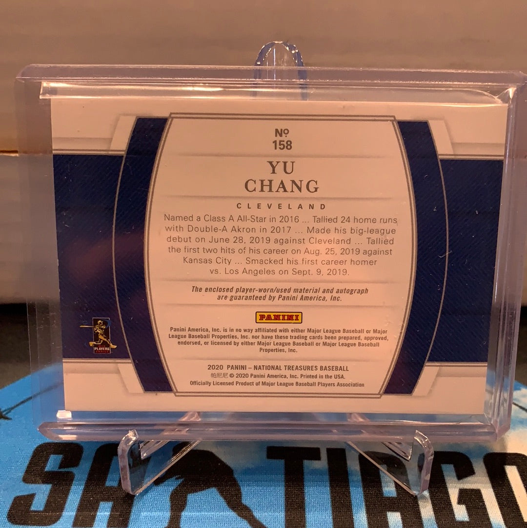 Yu Chang 2020 Panini National Treasures RPA /25 – Santiagosports