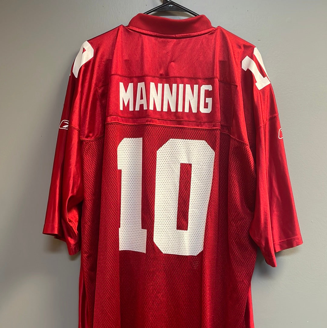 Reebok, Shirts, Vintage Reebok Ny Giants Red Stitched Eli Manning  Football Jersey