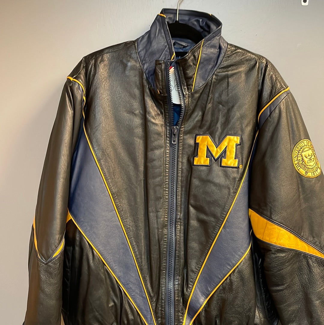 Deals Vintage University of Michigan Varsity Jacket