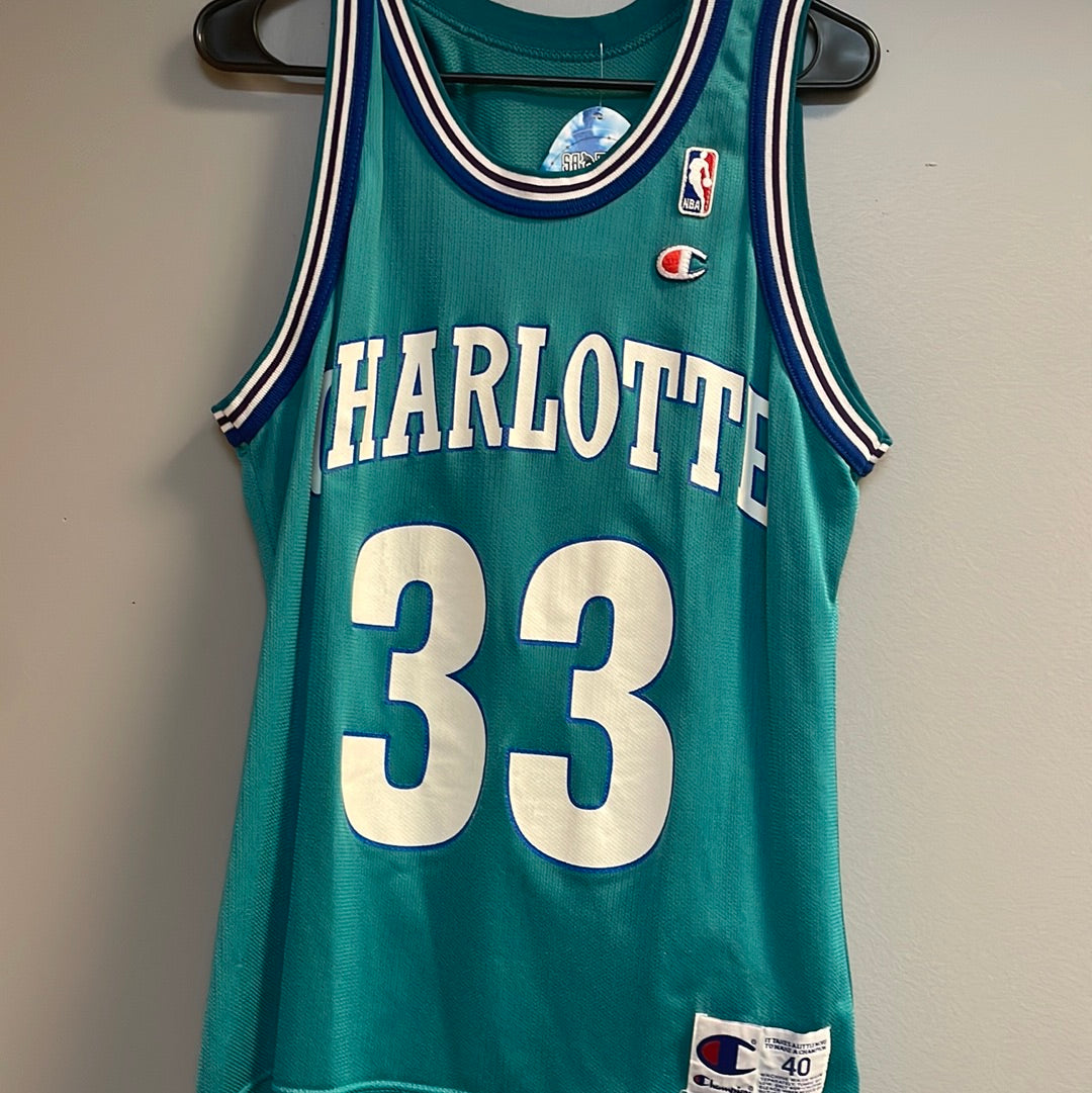 Vintage 1992-1995 Charlotte Hornets x Alonzo Mourning Champion JERSEY – Rad  Max Vintage