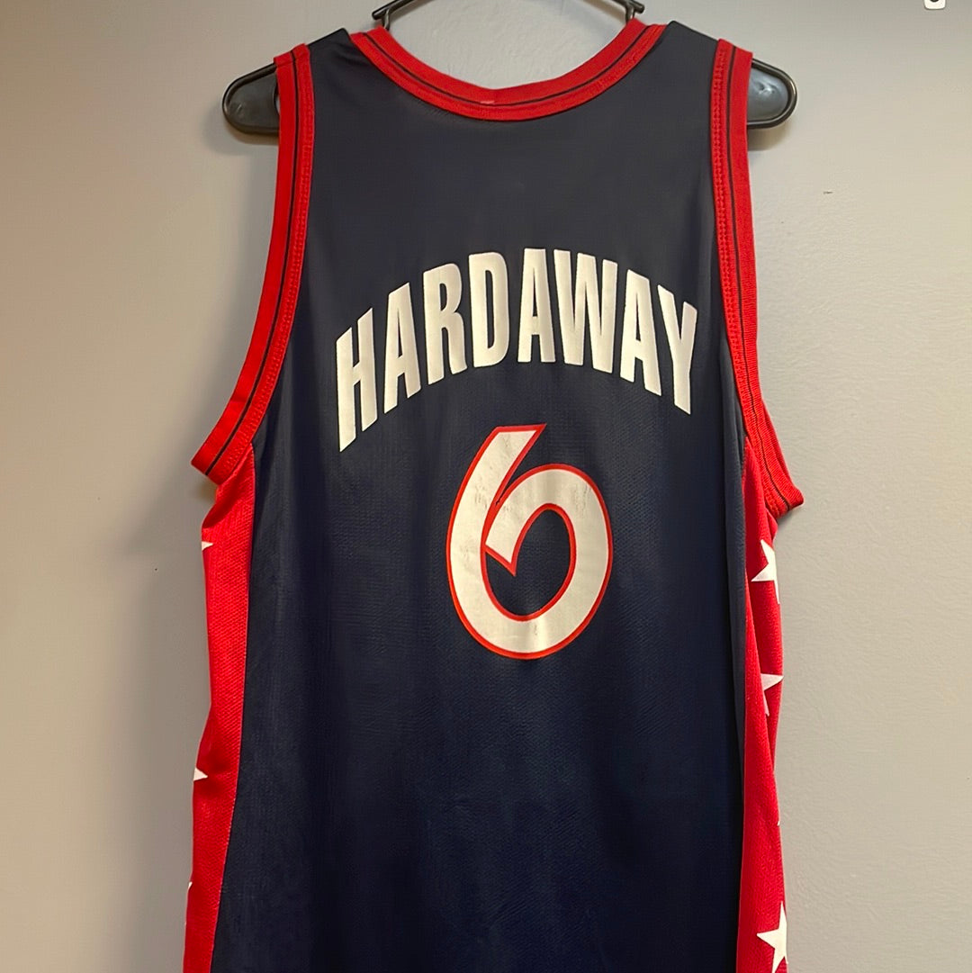 Rare 90's Vintage Champion USA Olympics PENNY HARDAWAY Basketball Jersey  Sz: Small