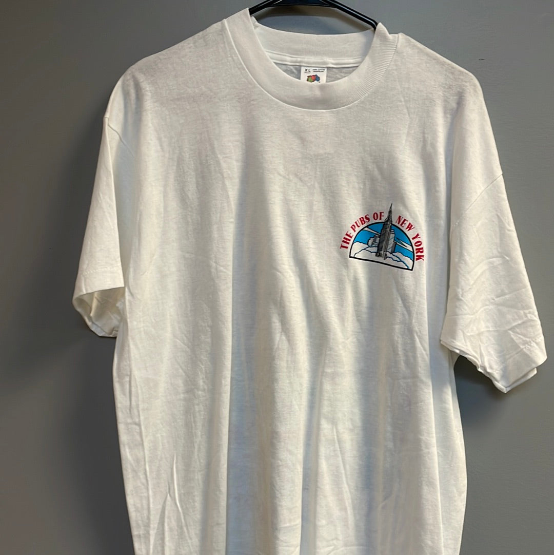 Fruit Of The Loom Vintage T Shirt Pubs of New York – Santiagosports