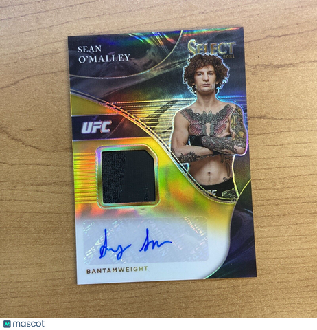 2021 Panini Select Sean O'Malley Patch Auto /10 UFC