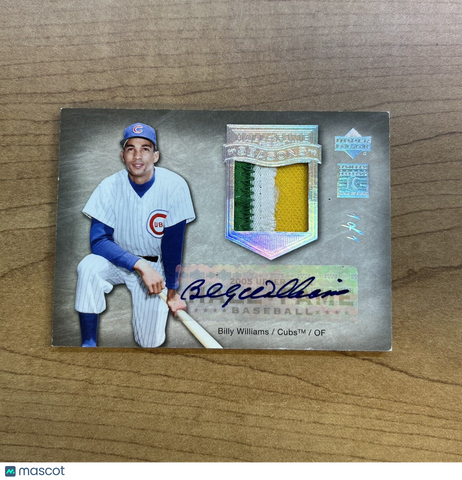 2005 Hall of Fame Seasons Billy Williams 3 Color Patch Auto - True 1/1 CUBS