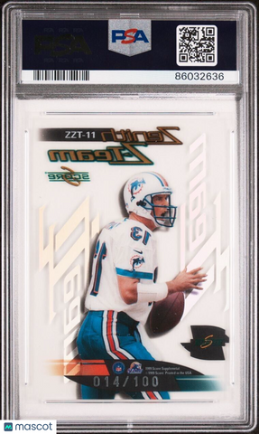 1999 Score Supplemental Zenith Z-Team #11 Dan Marino PSA 9 MINT - Miami Dolphins