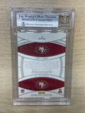 2021 National Treasure Rookie NFL Gear Laundry Tag Trey Lance / Eli Mitchell 1/1