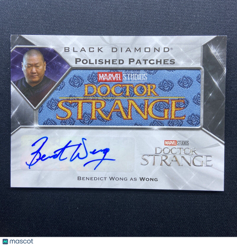 2021 Marvel Black Diamond Polished 35/99 Benedict Wong #PPA-BW Patch Auto