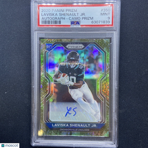 2020 Panini Prizm Football Laviska Shenault JR. Camo RC Auto #'d 14/25 - Panther