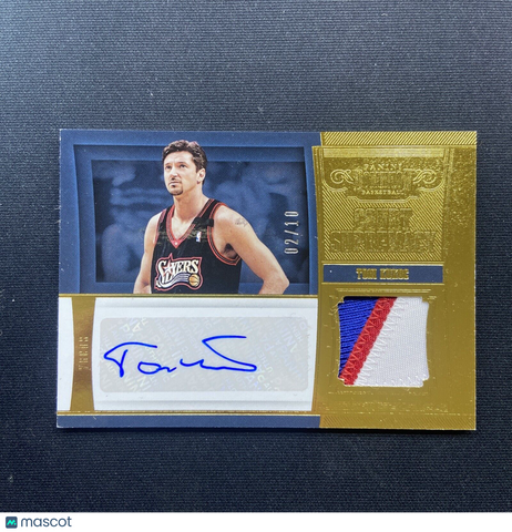 2018 Panini Dominion Toni Kukoc Patch Auto /10 Game-Worn #CS-TKK