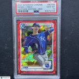 2020 Bowman Chrome Red Sapphire Daniel Lynch PSA 10 /15 Pop 1 Royals