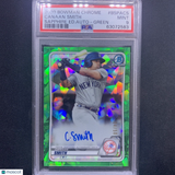 2020 Bowman Chrome Green Sapphire Auto Canaan Smith PSA 9 /50 Pop 1 Yankees