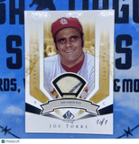 2004 Joe Torre Upper Deck Legends GAME USED 1/1 PATCH ! Yankees Cardinals HOF