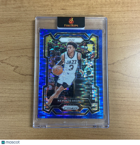 2023 Panini Prizm Rookie Keyonte George #127 BLUE SEISMIC /99 Utah Jazz