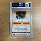 2021 Upper Deck Goodwin Champs Michael Jordan #1 Platinum Rainbow PSA 8