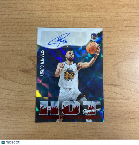 2022-23 NBA Hoops Basketball Stephen Curry #HS-SCY Auto /25 Warriors