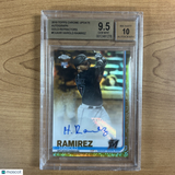 2019 Topps Chrome Update Harold Ramirez Autograph Gold Refractor /50 BGS 9.5/10