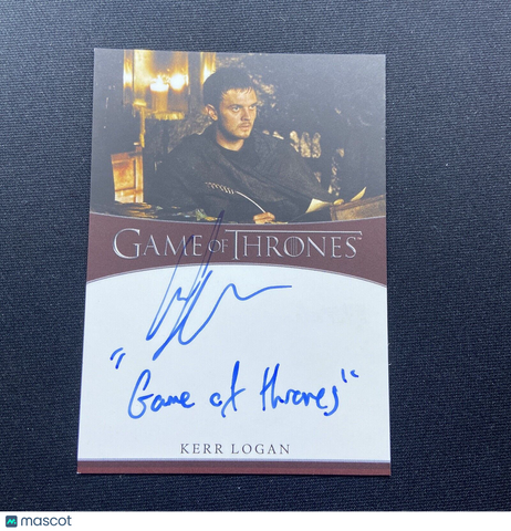 Game Of Thrones Iron Anniversary Auto Kerr Logan "GAME OF THRONES”