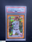 2020 Bowman Chrome Orange Sapphire Nick Lodolo PSA 9 /75 Pop 2 Reds