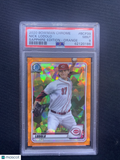 2020 Bowman Chrome Orange Sapphire Nick Lodolo PSA 9 /75 Pop 2 Reds