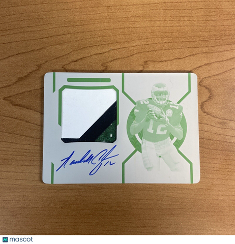 2020 National Treasures Football Randall Cunningham Colossal Patch Auto PP 1/1