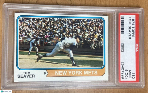 1974 Topps Tom Seaver #80 PSA 9(OC) Mint - New York Mets - HOF