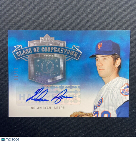 2005 NOLAN RYAN Upper Deck Class Of Cooperstown AUTO /15 ! New York Mets