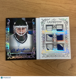 2023 Leaf Trading Ed Belfour Ultimate Book Card #'d 1/2 - Game Worn Patch Auto