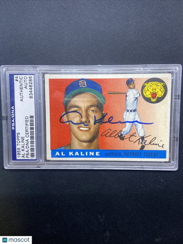 Al Kaline 1955 Topps #4 Autograph ** PSA/DNA Authentic **