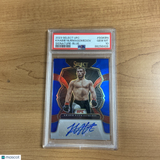 2023 SELECT UFC KHABIB NURMAGOMEDOV SIGNATURES BLUE PRIZM AUTO CARD /75, PSA 10