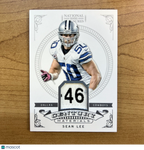 2012 Panini National Treasures Sean Lee Century Materials True 1/1 GW Patch