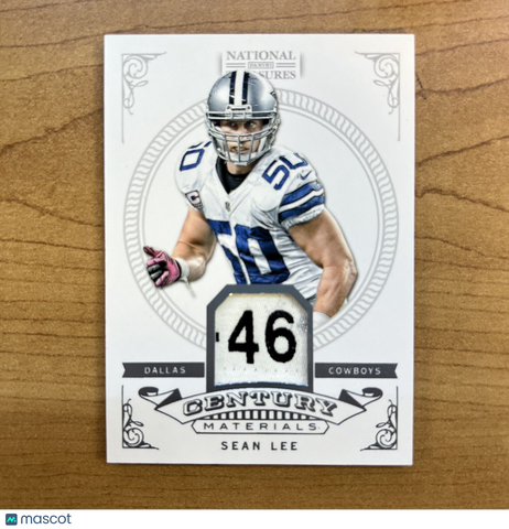 2012 Panini National Treasures Sean Lee Century Materials True 1/1 GW Patch