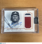 2020 Topps Dynasty Ronald Acuna Jr.  3 Color Patch Auto #'d 2/10 - SEALED