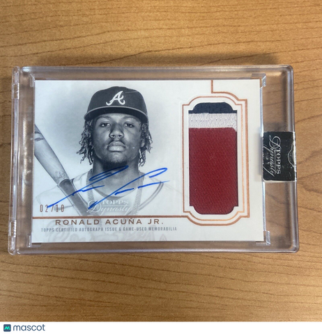 2020 Topps Dynasty Ronald Acuna Jr.  3 Color Patch Auto #'d 2/10 - SEALED