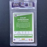 2020 Panini Donruss Optic Colby Parkinson Gold # 02/10 PSA 10 - Seahawks
