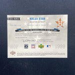 1999 Upper Deck Nolan Ryan Auto /15 Houston Astros Hall Of Fame