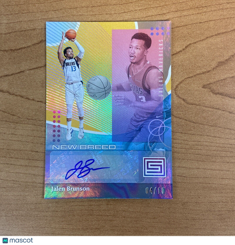 2018-19 Panini Status Basketball Jalen Brunson Gold Rookie Auto /10 RARE