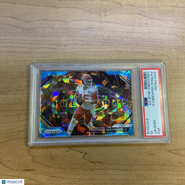 Patrick Mahomes Fireworks discount Blue Ice Prizm /99