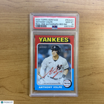 2024 Topps Heritage Anthony Volpe Red Ink Auto /75 SP PSA 10 Yankees POP 1 GEM💎