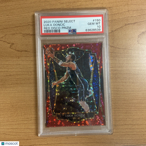 2020 Select Luka Doncic Red Disco Prizm #150 PSA 10 #/49