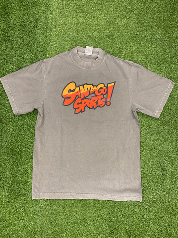 KABOOM RED LOGO T-SHIRT GRAY