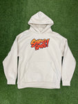 KABOOM RED LOGO HOODIE BEIGE