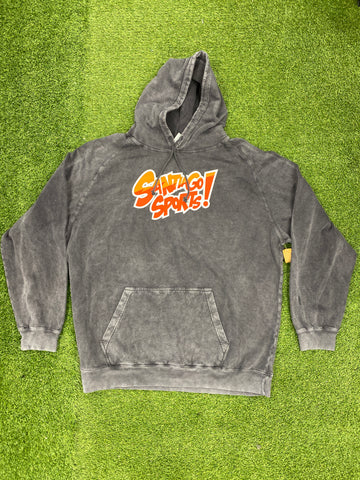 KABOOM RED LOGO HOODIE VINTAGE GRAY