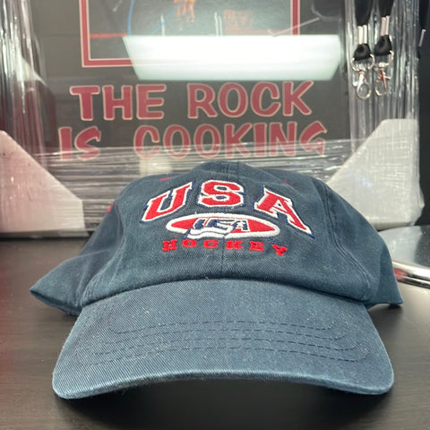 Vintage USA Hockey Velcro Hat