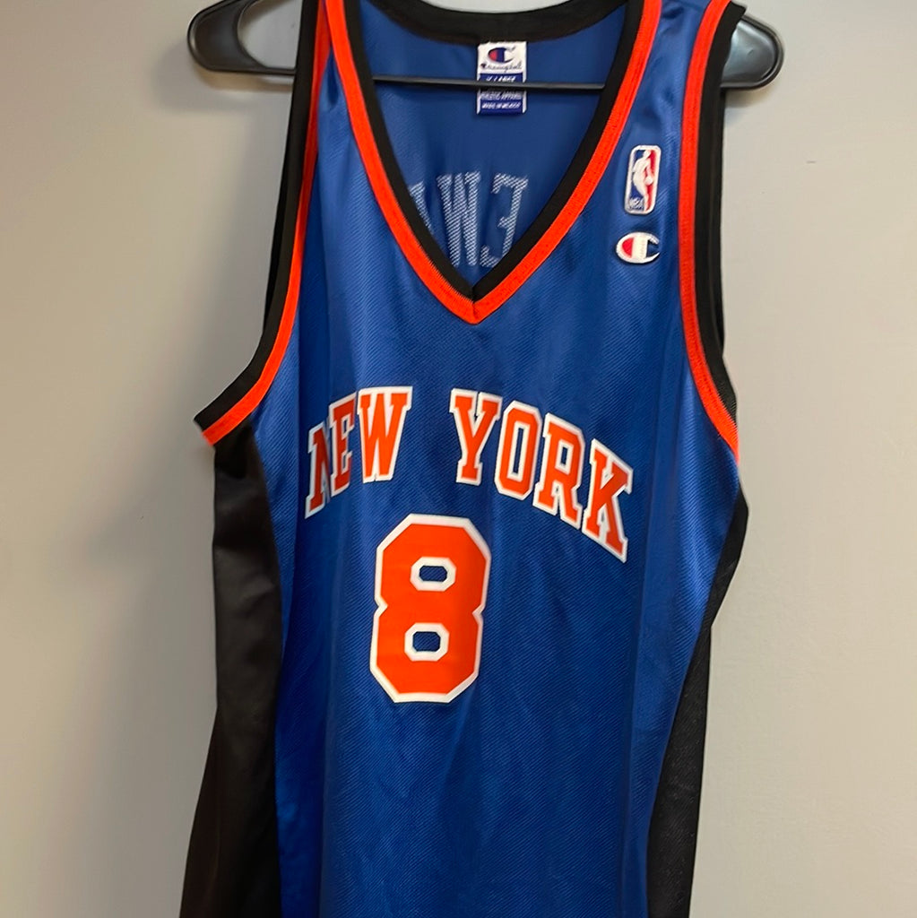 VTG Latrell Sprewell #8 New York Knicks Basketball Jersey Sz XXL