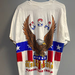 Vintage Fruit Of Loom T Shirt Support Our Troops