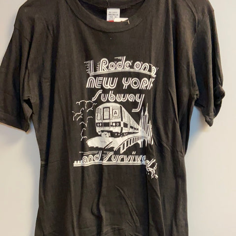 “I Rode on a New York Subway and survived it” vintage shirt
