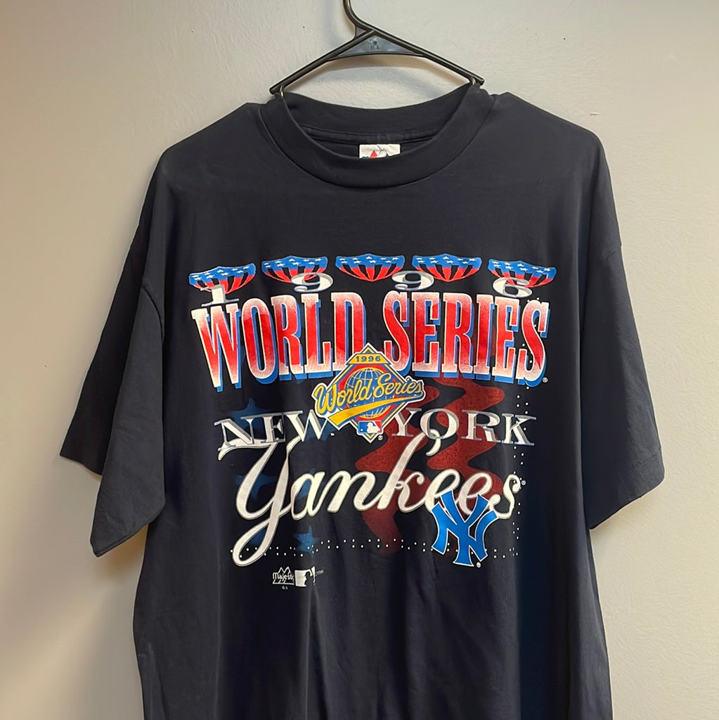 New York Yankees World Series Retro Yankees T Shirts Majestic